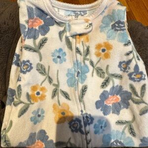 Floral Sleeveless Baby Onesie